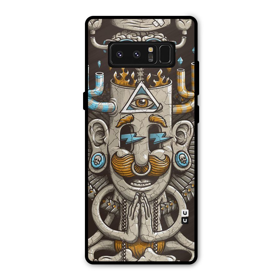 Sculpture Design Metal Back Case for Galaxy Note 8