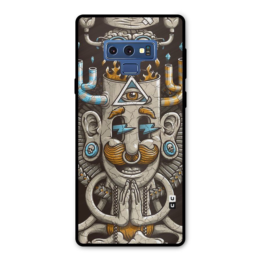 Sculpture Design Metal Back Case for Galaxy Note 9