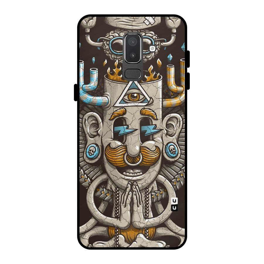 Sculpture Design Metal Back Case for Galaxy On8 (2018)