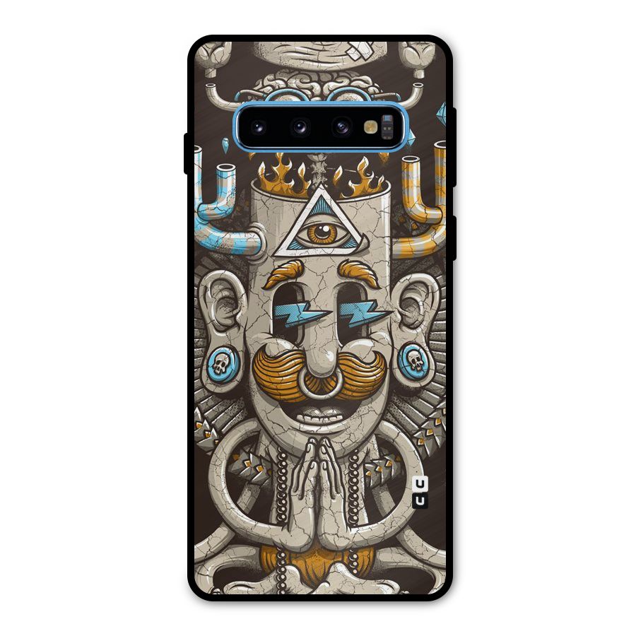 Sculpture Design Metal Back Case for Galaxy S10