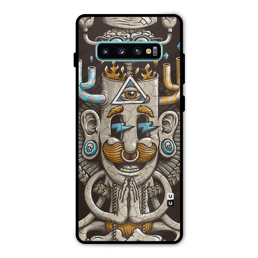 Sculpture Design Metal Back Case for Galaxy S10 Plus