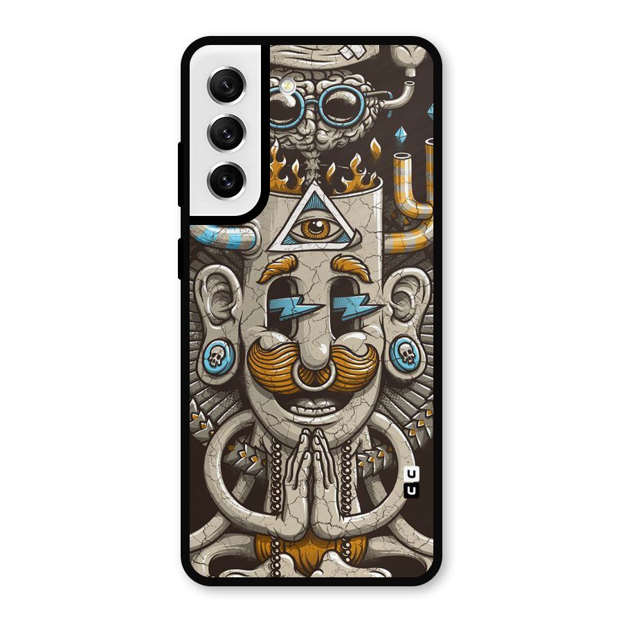 Sculpture Design Metal Back Case for Galaxy S21 FE 5G