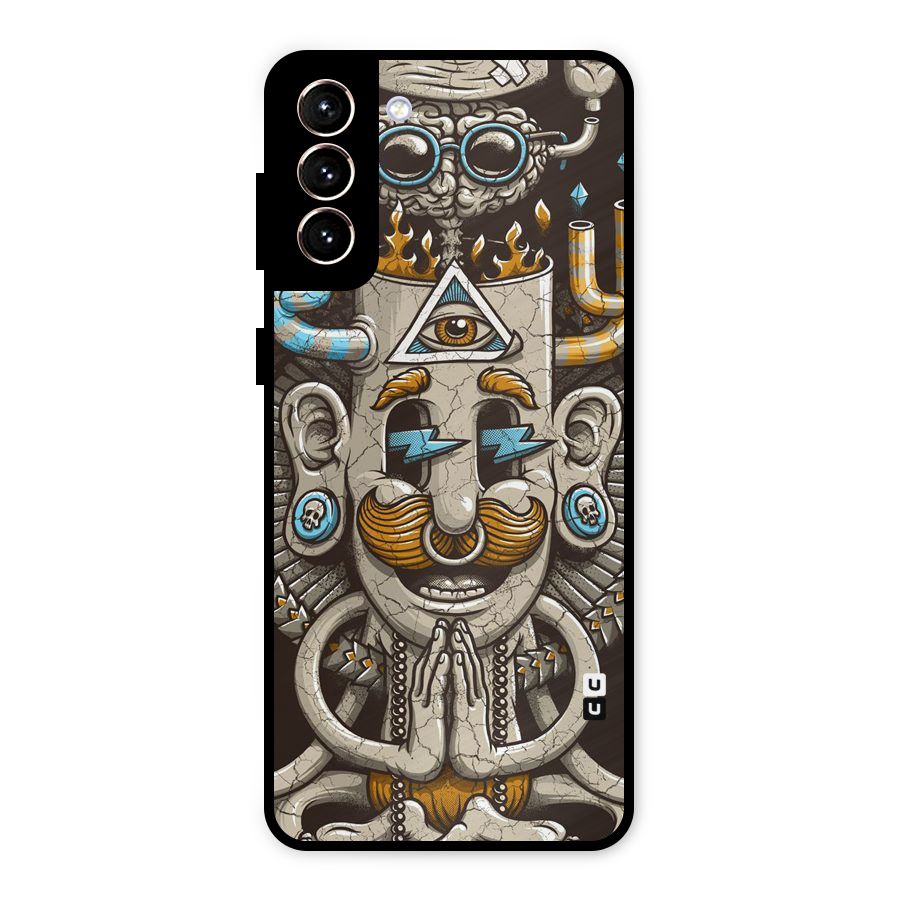 Sculpture Design Metal Back Case for Galaxy S21 Plus