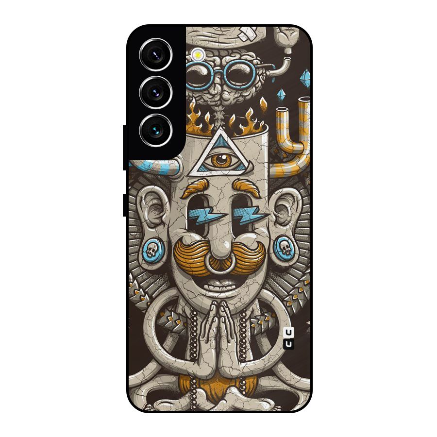 Sculpture Design Metal Back Case for Galaxy S22 5G