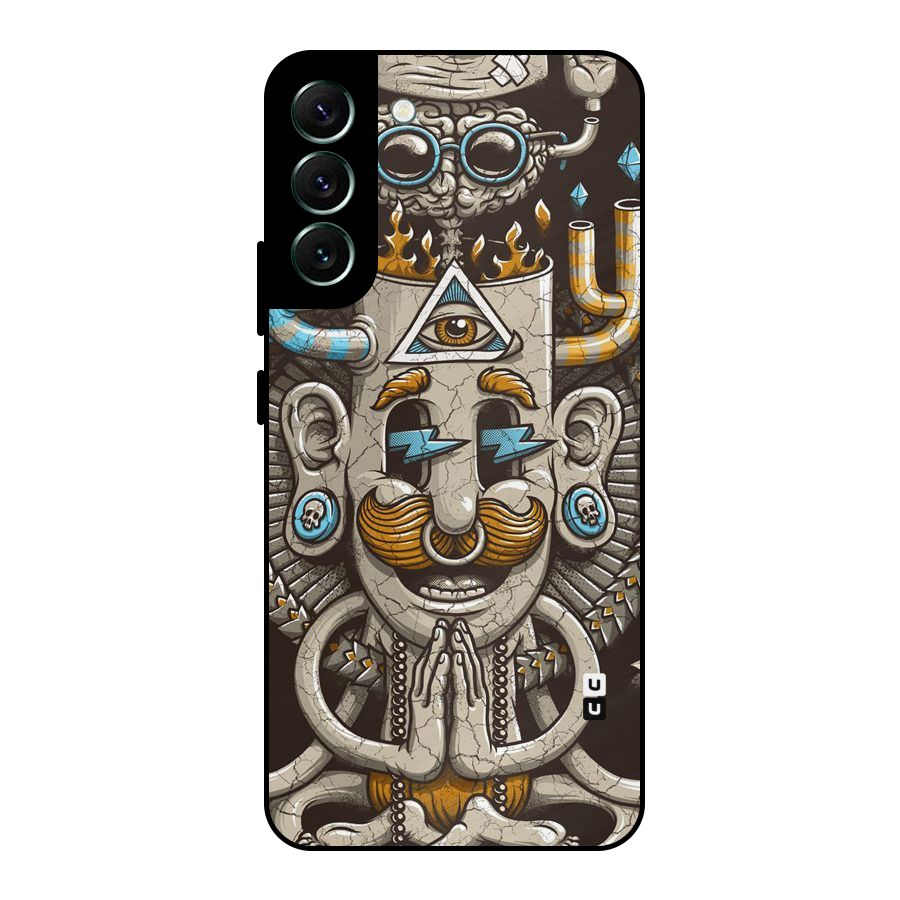 Sculpture Design Metal Back Case for Galaxy S22 Plus 5G