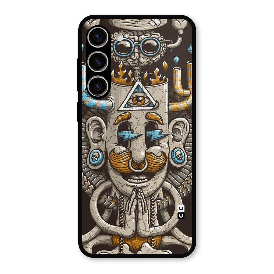 Sculpture Design Metal Back Case for Galaxy S23 Plus