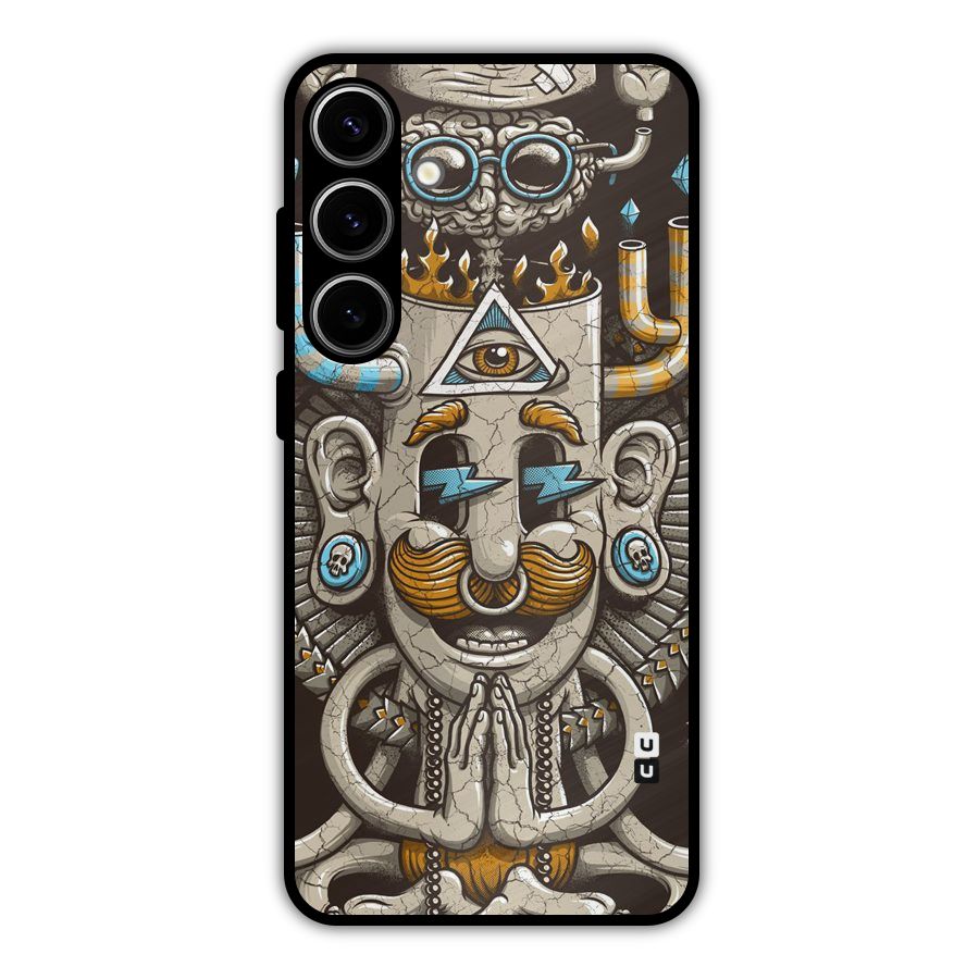 Sculpture Design Metal Back Case for Galaxy S24 Plus