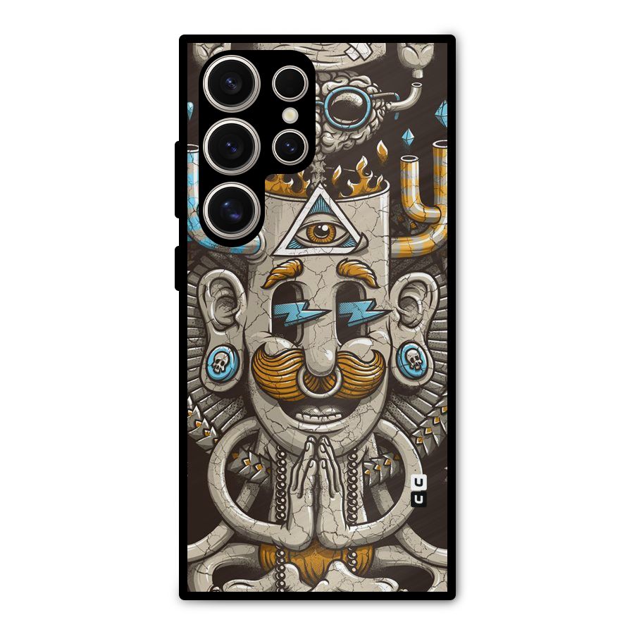 Sculpture Design Metal Back Case for Galaxy S24 Ultra