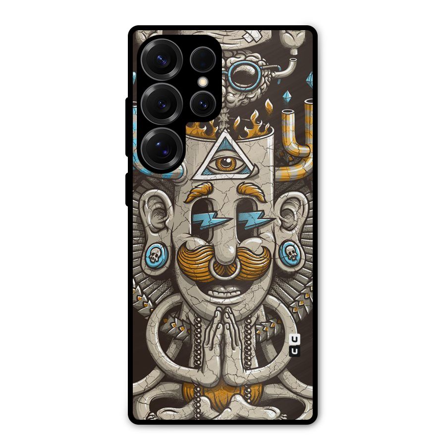 Sculpture Design Metal Back Case for Galaxy S25 Ultra
