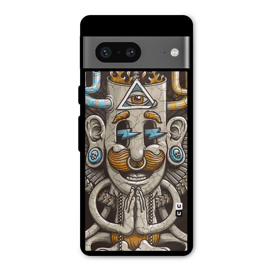 Sculpture Design Metal Back Case for Google Pixel 7
