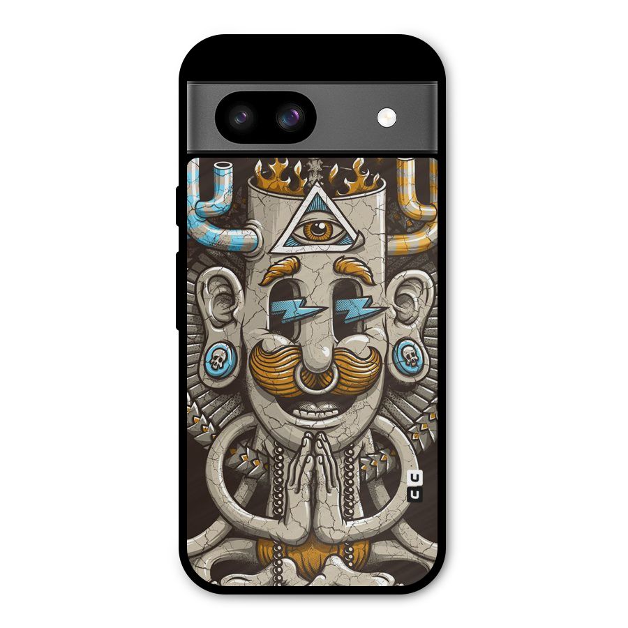 Sculpture Design Metal Back Case for Google Pixel 8a