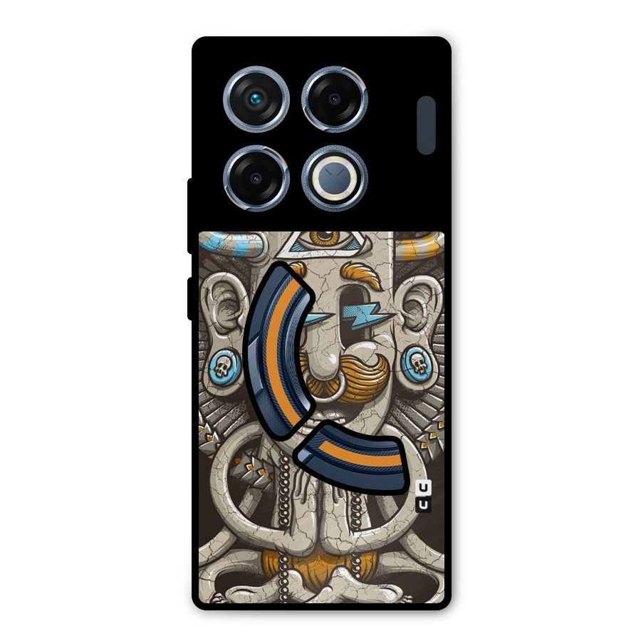 Sculpture Design Metal Back Case for Infinix GT 20 Pro