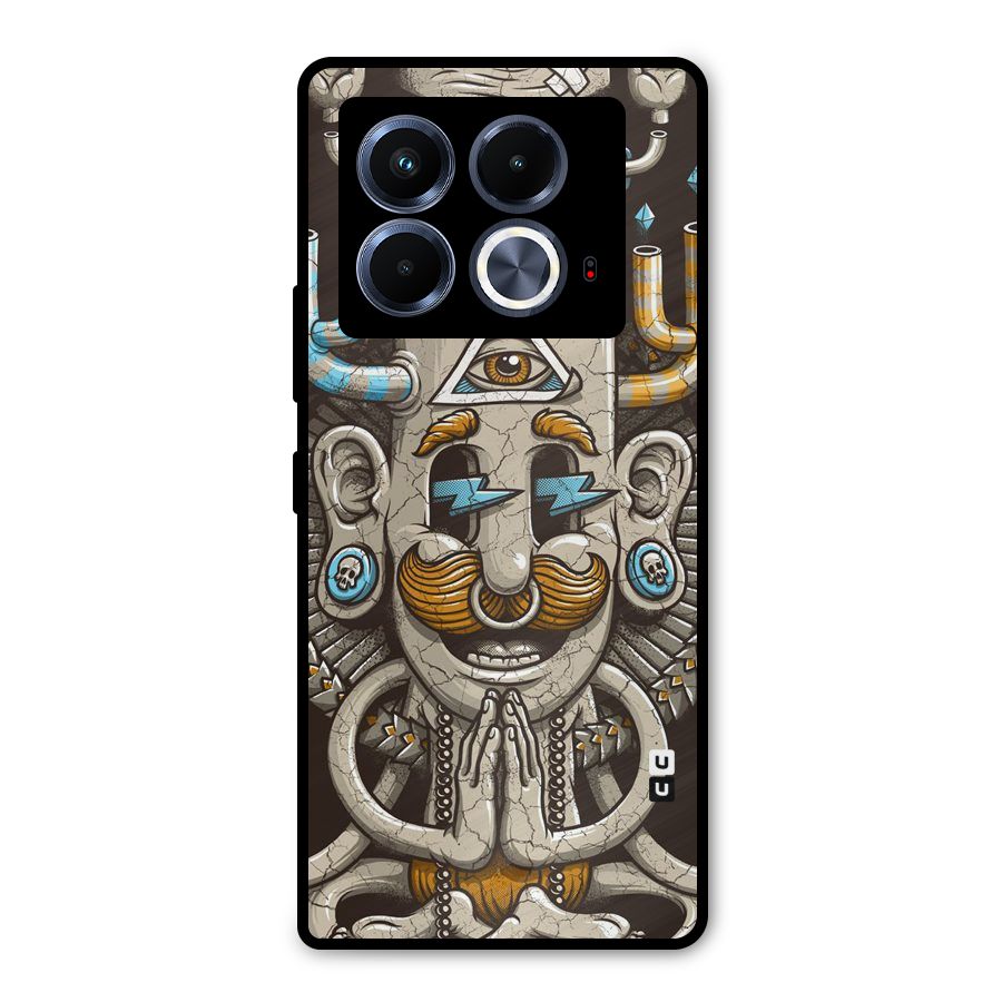 Sculpture Design Metal Back Case for Infinix Note 40 5G