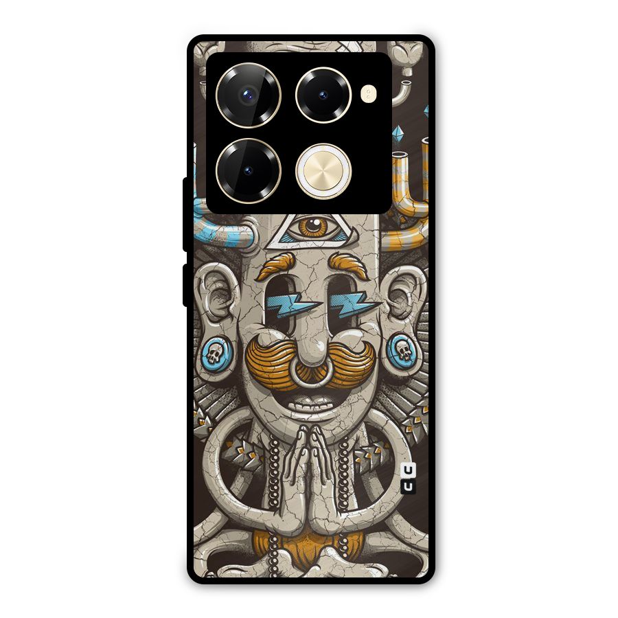 Sculpture Design Metal Back Case for Infinix Note 40 Pro