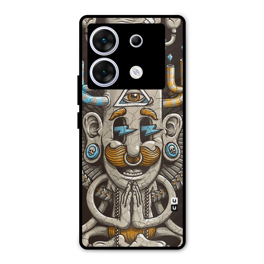 Sculpture Design Metal Back Case for Infinix Zero 30 5G