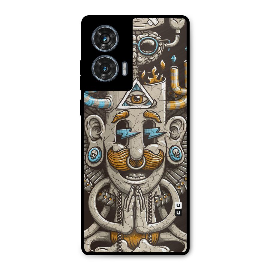 Sculpture Design Metal Back Case for Motorola G96