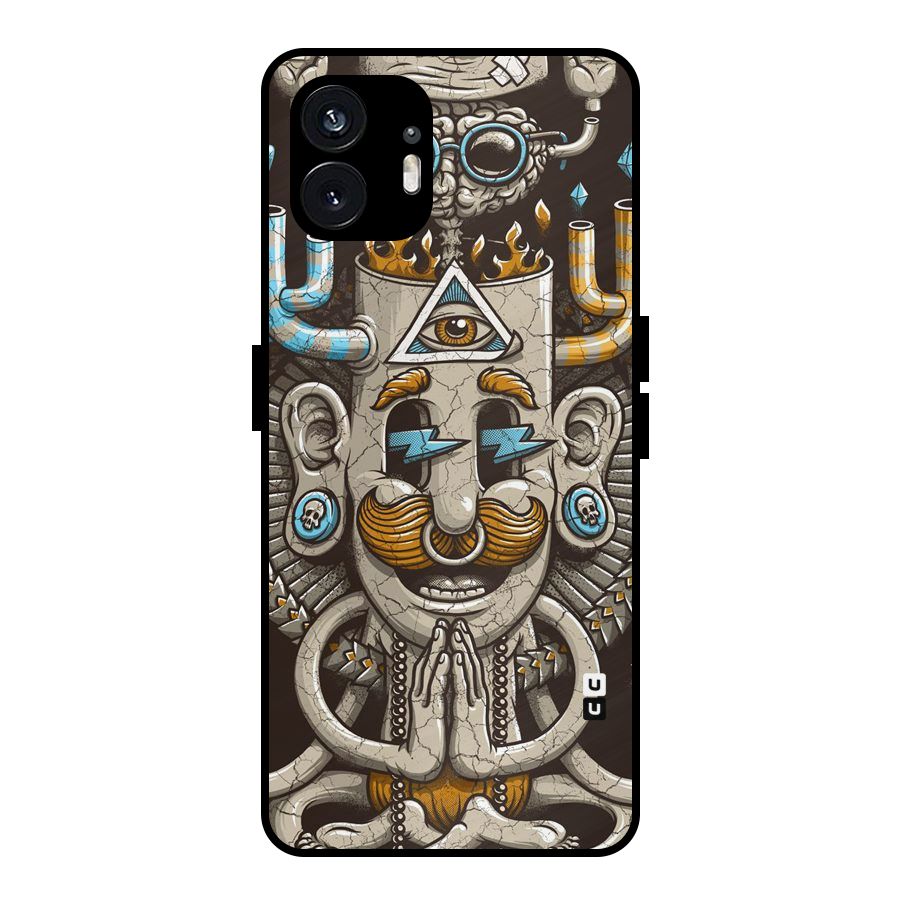 Sculpture Design Metal Back Case for Nothing Phone 2