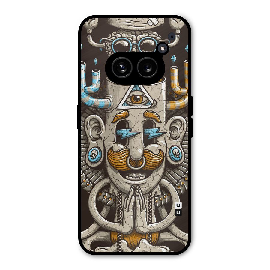 Sculpture Design Metal Back Case for Nothing Phone 2a Plus