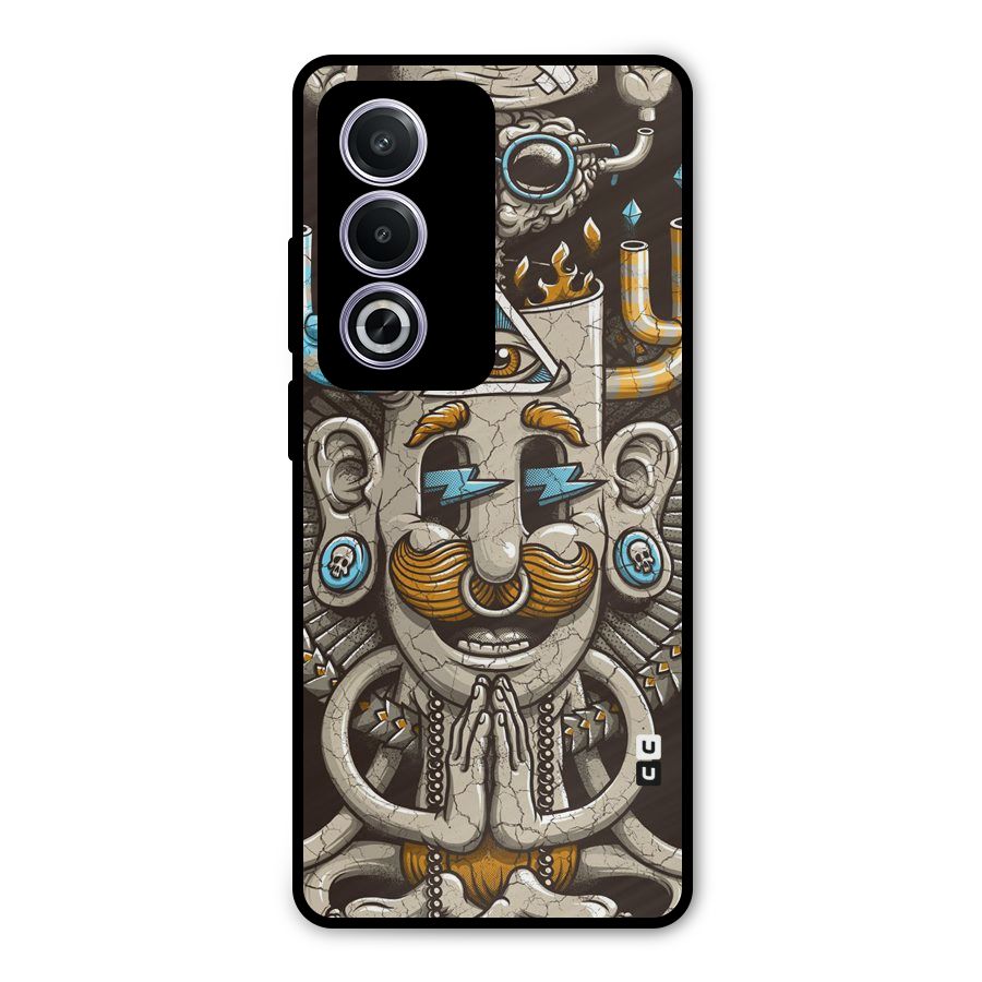 Sculpture Design Metal Back Case for Oppo A3 Pro