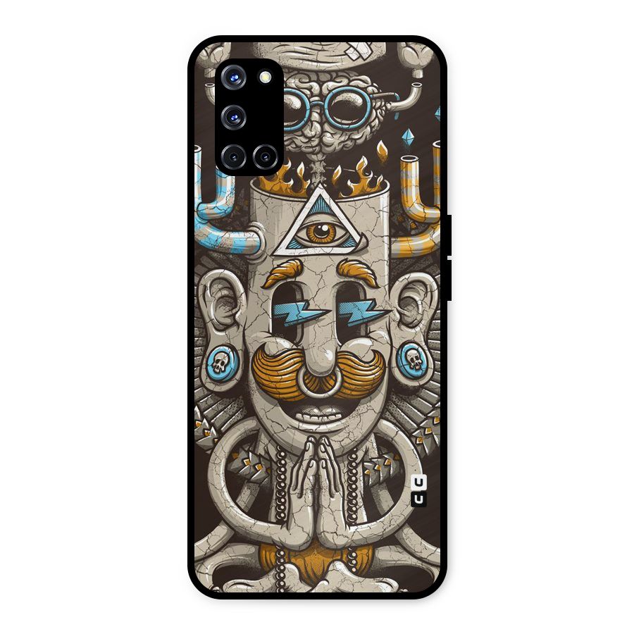 Sculpture Design Metal Back Case for Oppo A52
