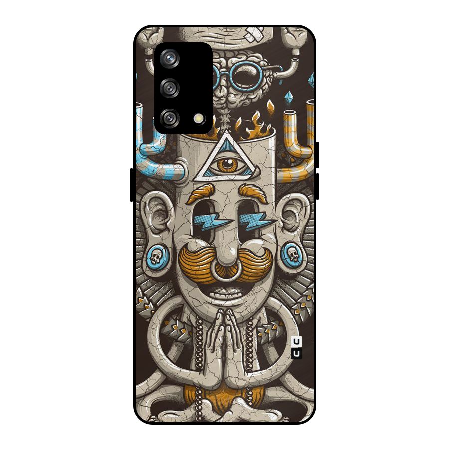 Sculpture Design Metal Back Case for Oppo F19