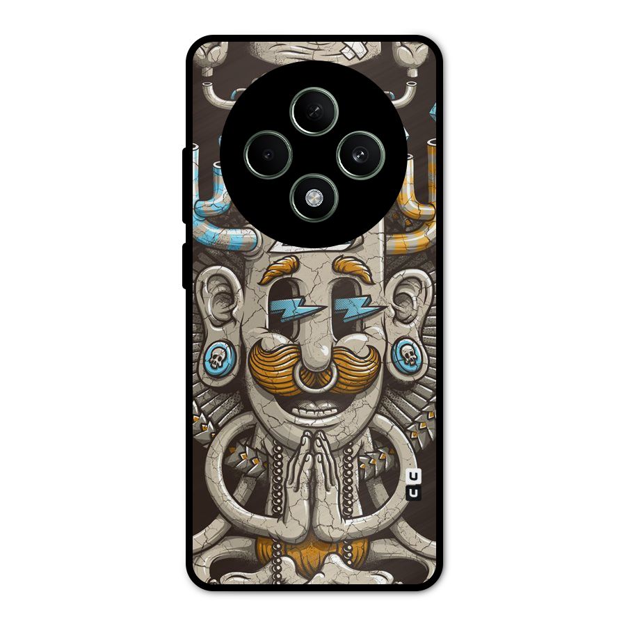 Sculpture Design Metal Back Case for Oppo F27