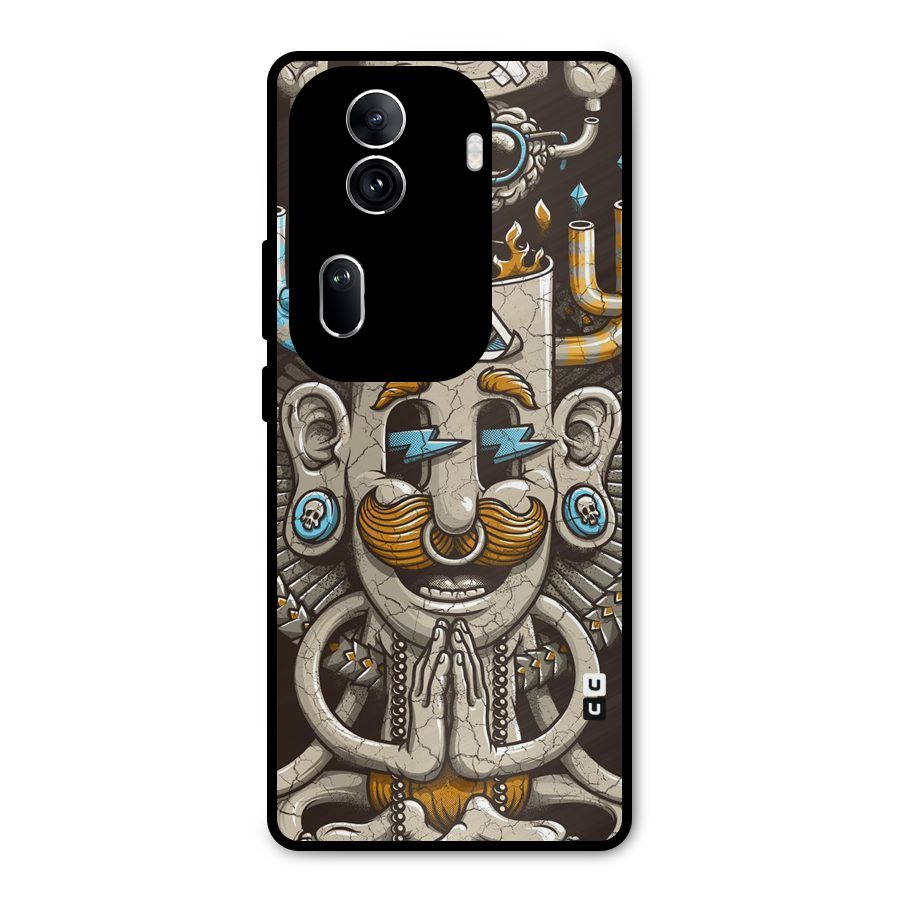 Sculpture Design Metal Back Case for Oppo Reno11 Pro 5G