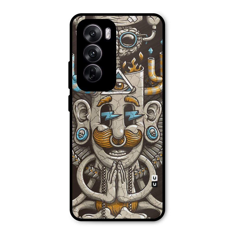 Sculpture Design Metal Back Case for Oppo Reno12