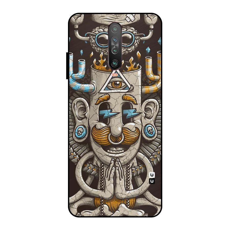 Sculpture Design Metal Back Case for Poco X2