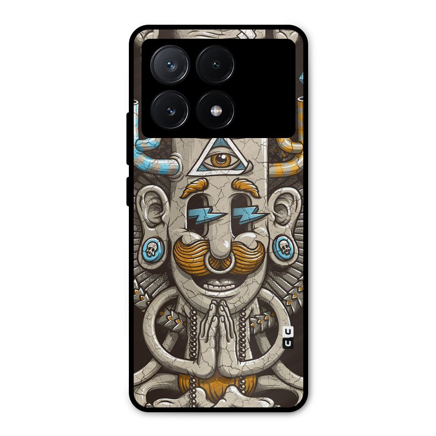 Sculpture Design Metal Back Case for Poco X6 Pro