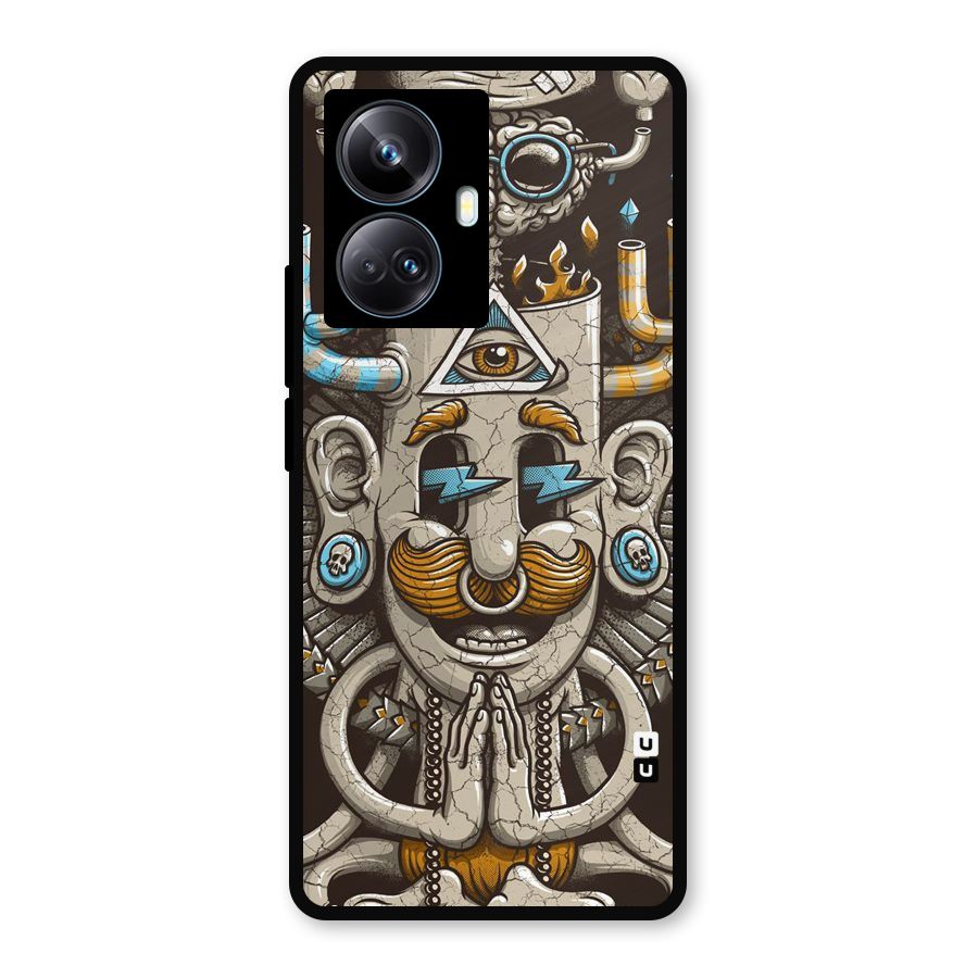 Sculpture Design Metal Back Case for Realme 10 Pro Plus
