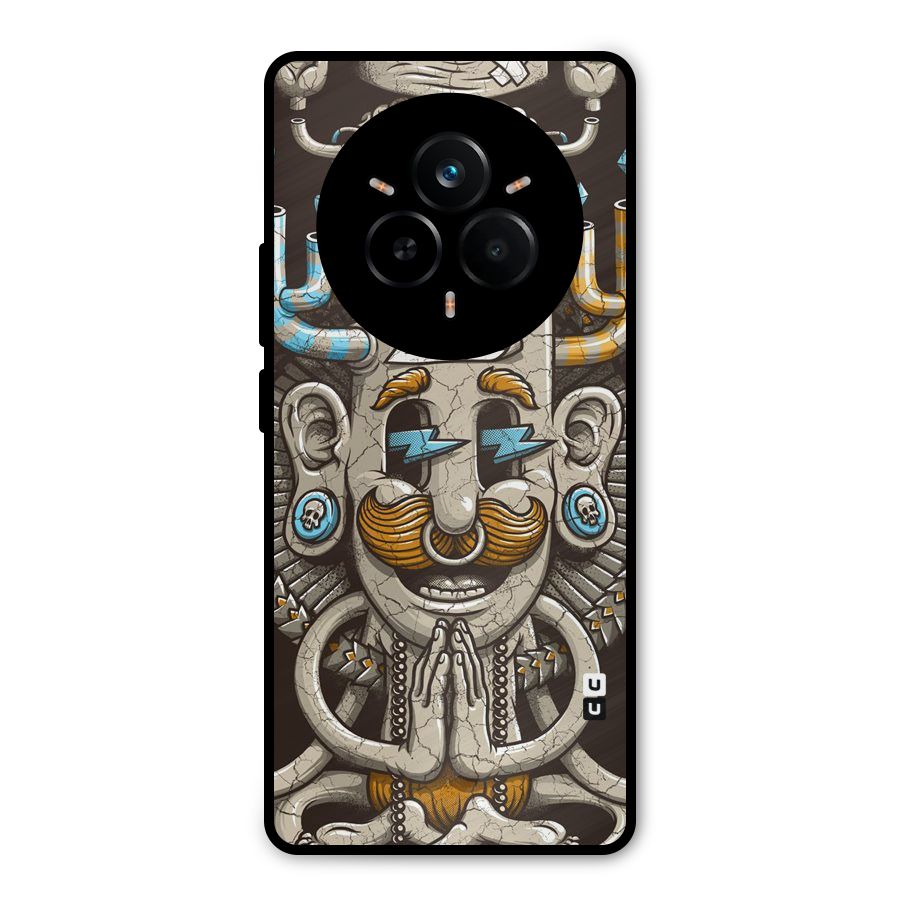 Sculpture Design Metal Back Case for Realme 14 Pro