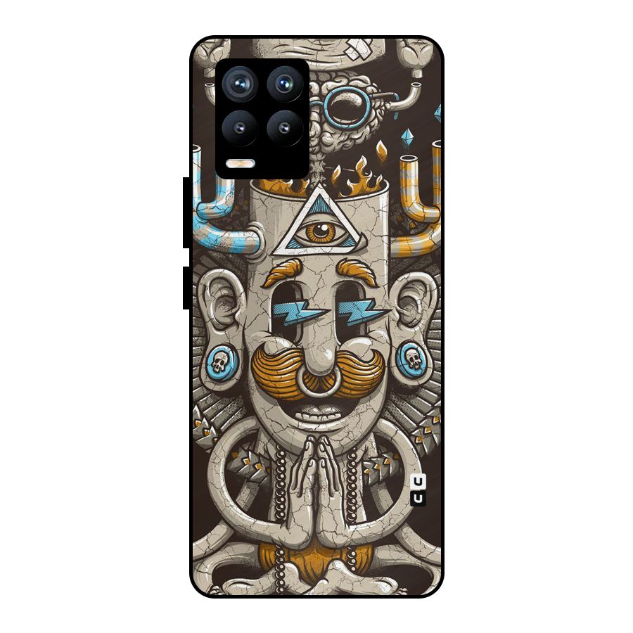 Sculpture Design Metal Back Case for Realme 8 Pro