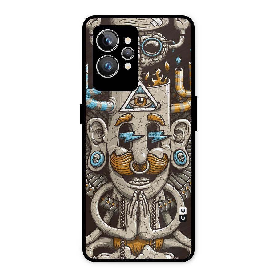 Sculpture Design Metal Back Case for Realme GT2 Pro