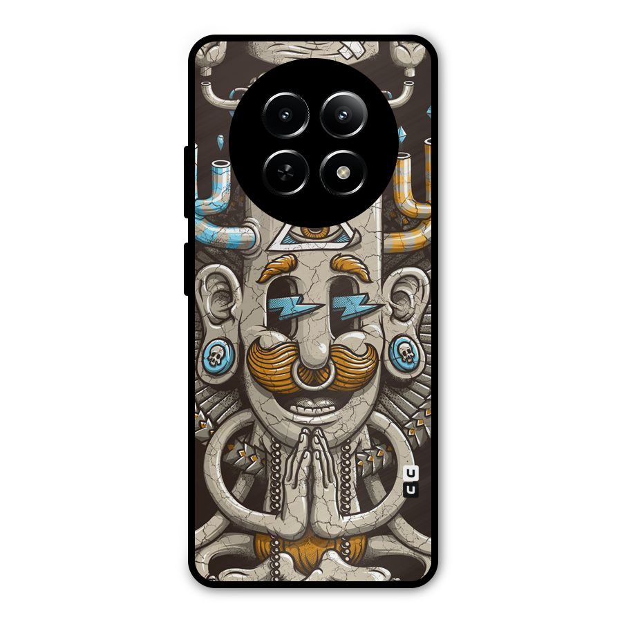 Sculpture Design Metal Back Case for Realme Narzo 70x 5G