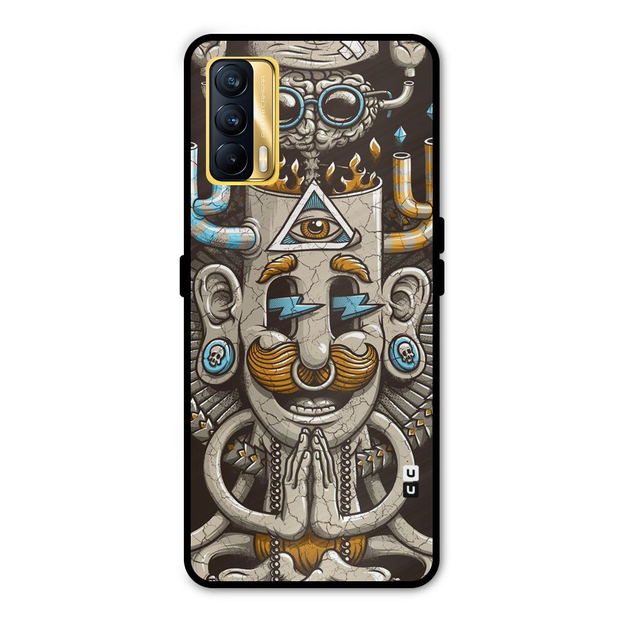 Sculpture Design Metal Back Case for Realme X7