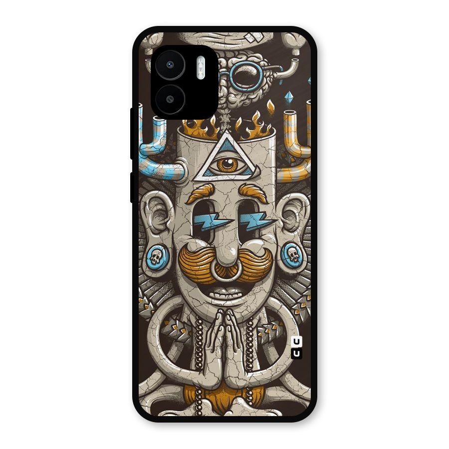 Sculpture Design Metal Back Case for Redmi A2