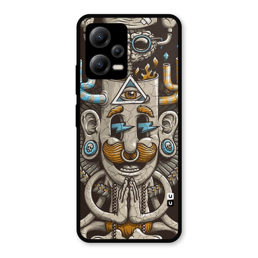 Sculpture Design Metal Back Case for Redmi Note 12 5G