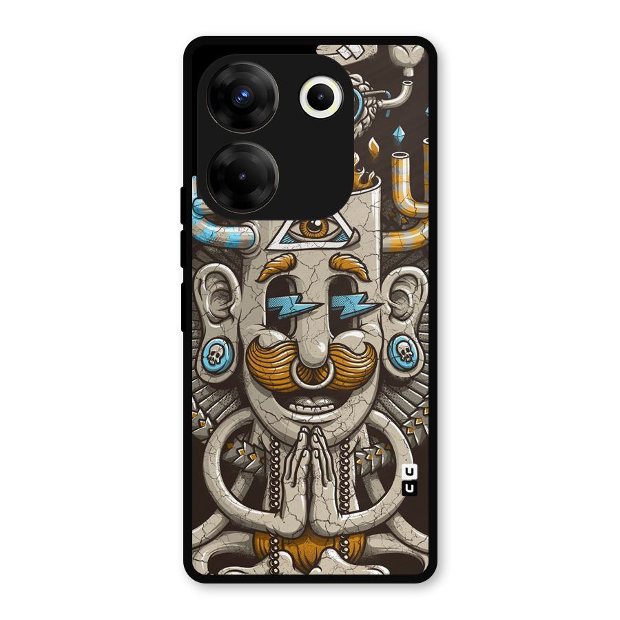 Sculpture Design Metal Back Case for Tecno Camon 20 Pro
