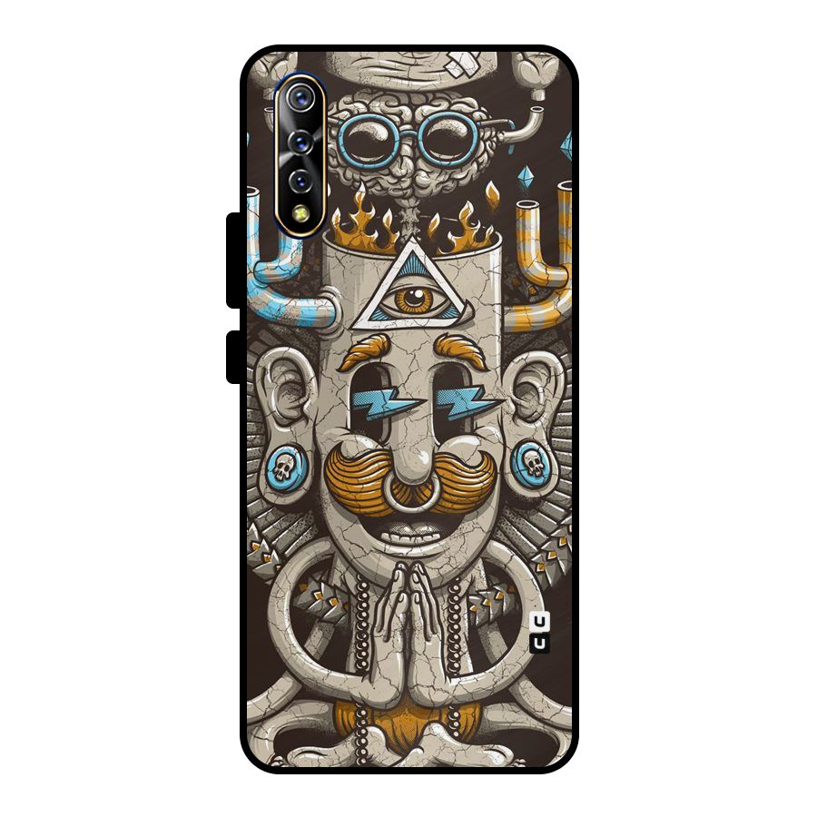 Sculpture Design Metal Back Case for Vivo S1