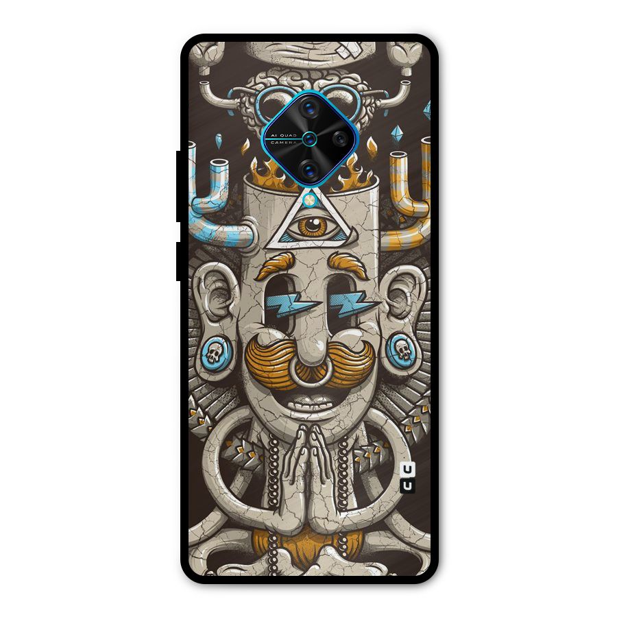 Sculpture Design Metal Back Case for Vivo S1 Pro