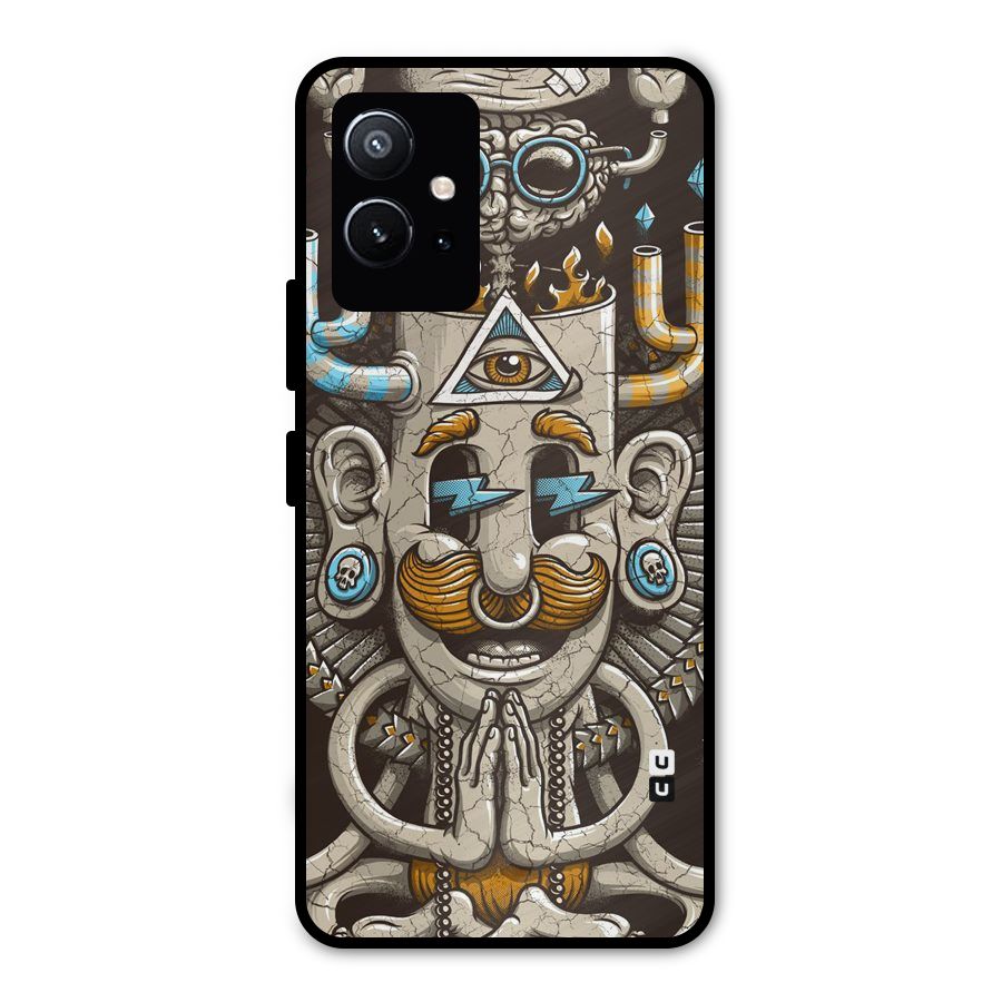 Sculpture Design Metal Back Case for Vivo T1 5G