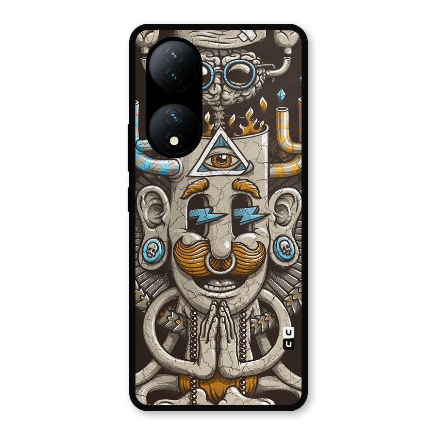 Sculpture Design Metal Back Case for Vivo T2