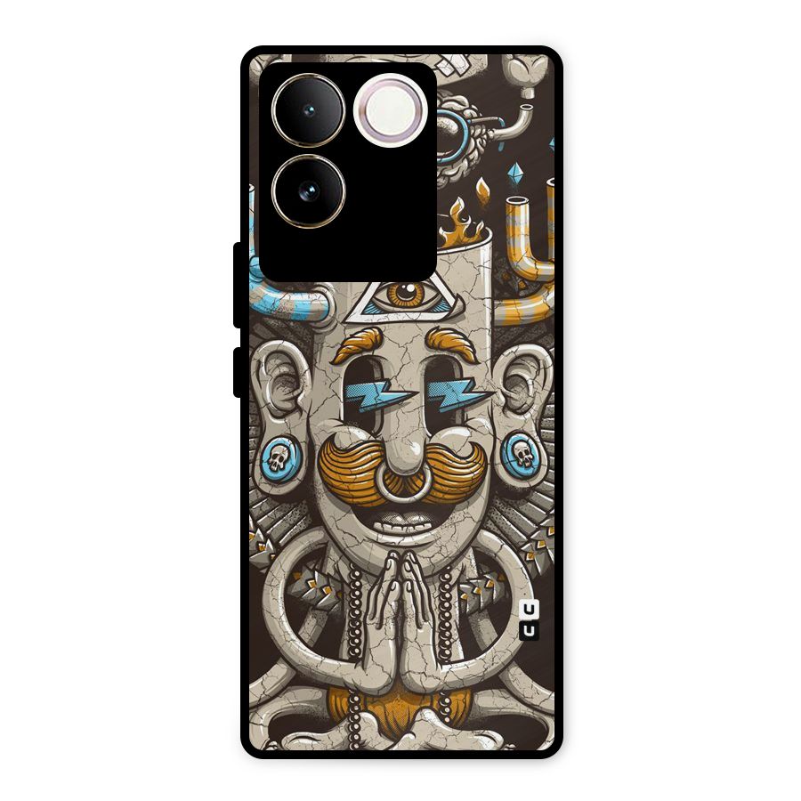 Sculpture Design Metal Back Case for Vivo T2 Pro