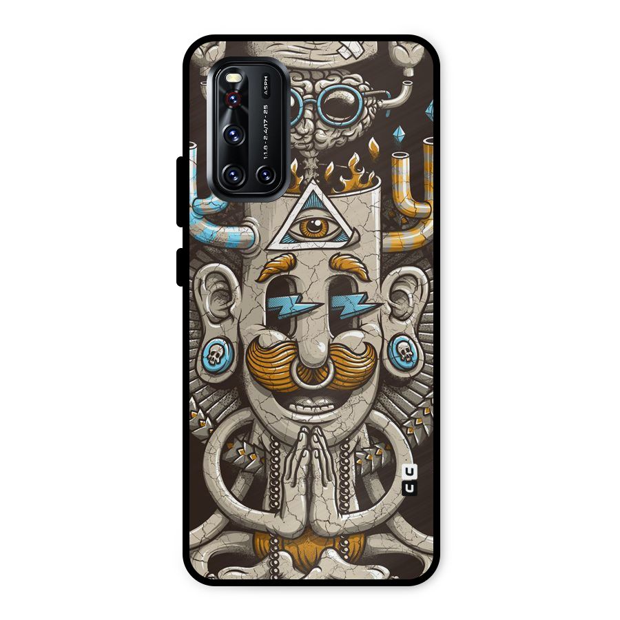 Sculpture Design Metal Back Case for Vivo V19