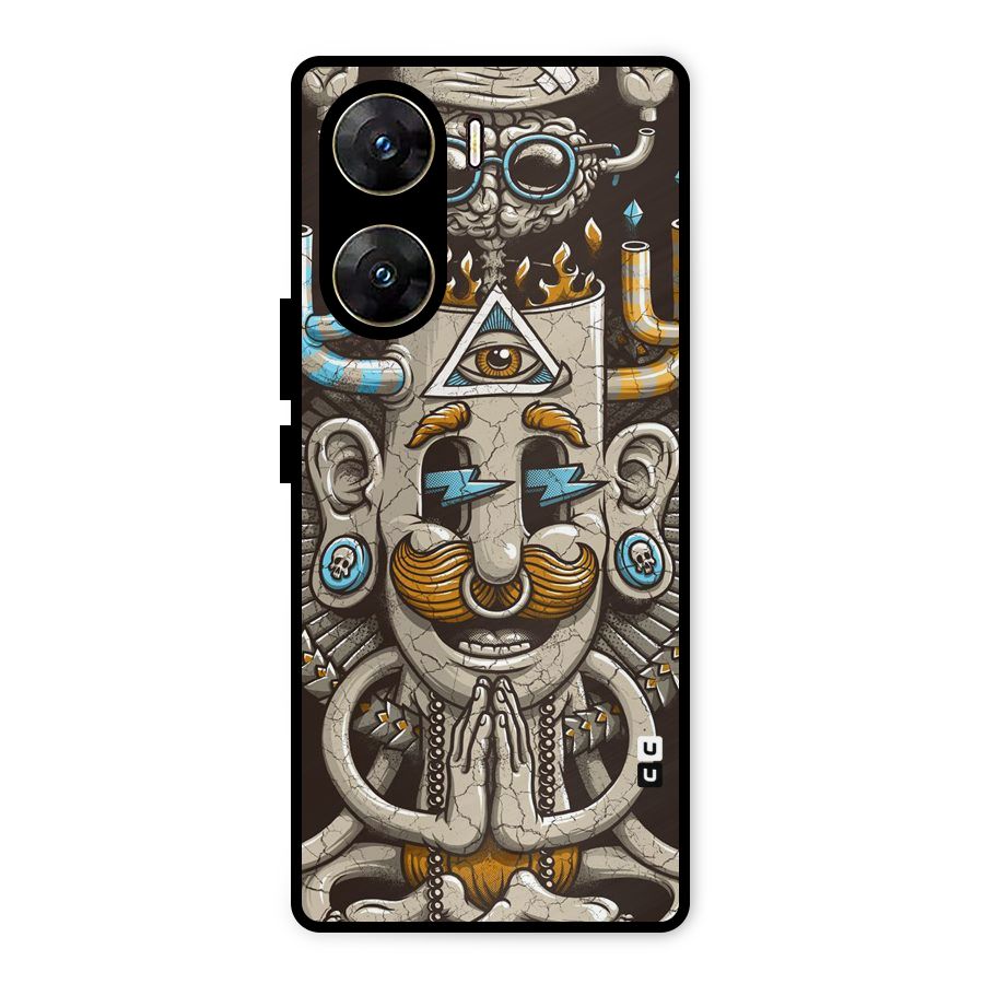 Sculpture Design Metal Back Case for Vivo V29e
