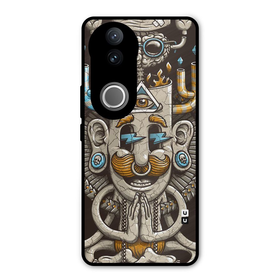 Sculpture Design Metal Back Case for Vivo V50e