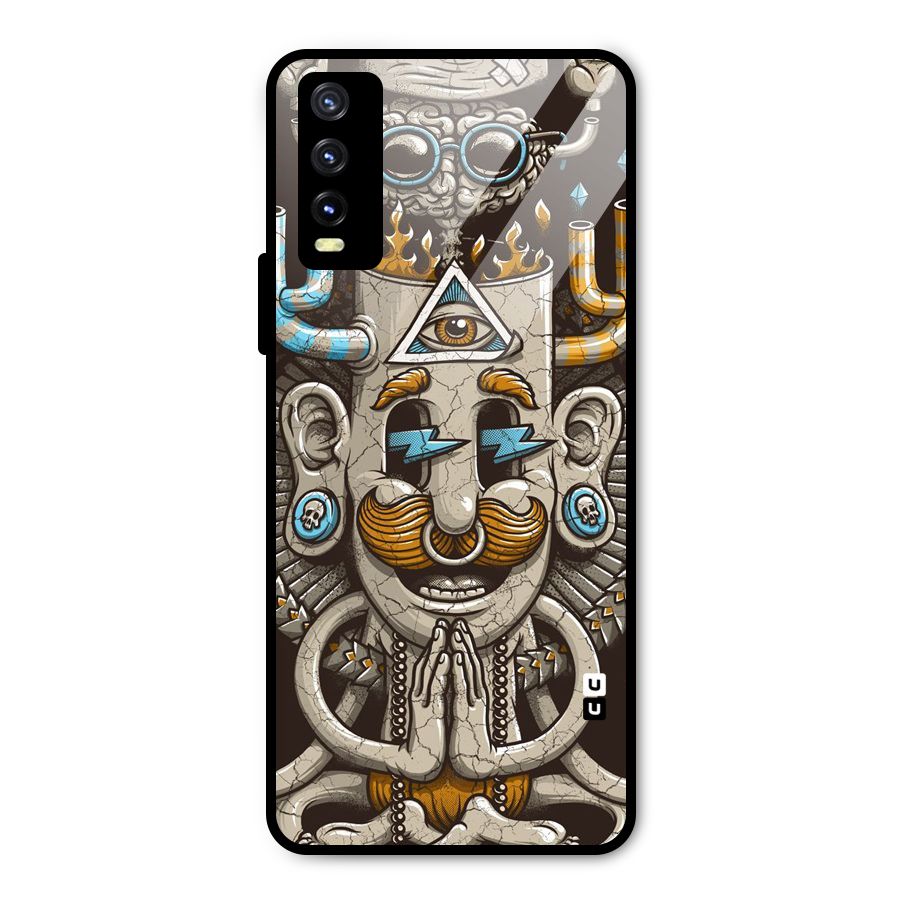Sculpture Design Metal Back Case for Vivo Y20