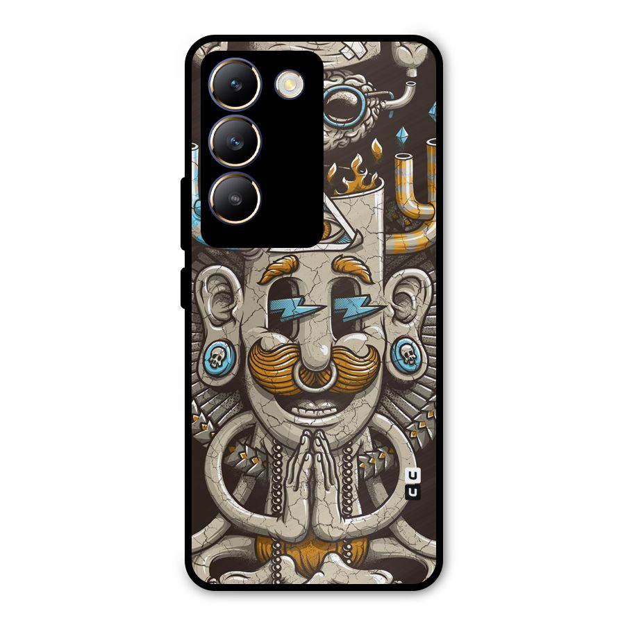 Sculpture Design Metal Back Case for Vivo Y200e