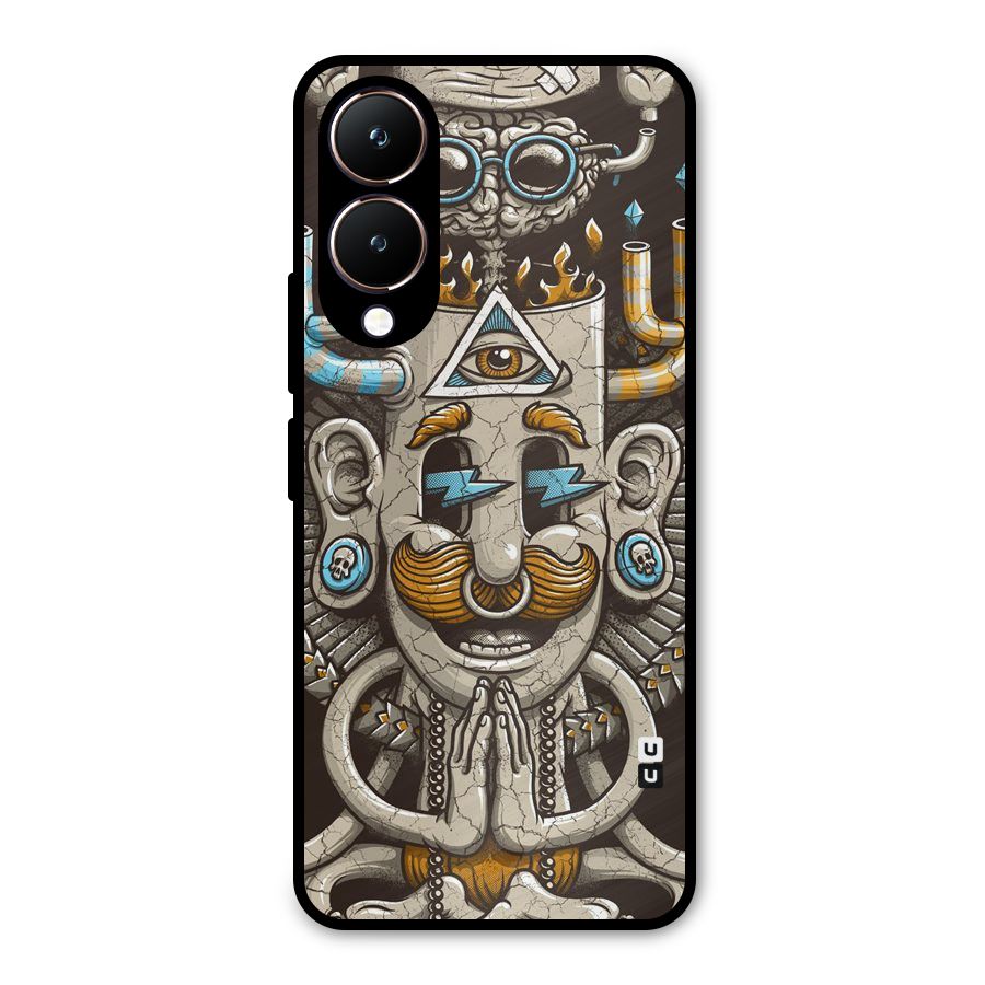 Sculpture Design Metal Back Case for Vivo Y28